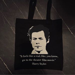 Harry Styles “Feels like a real movie” tote bag